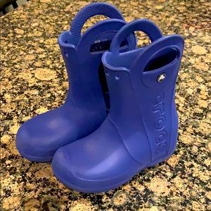Boy Crocs rain boots